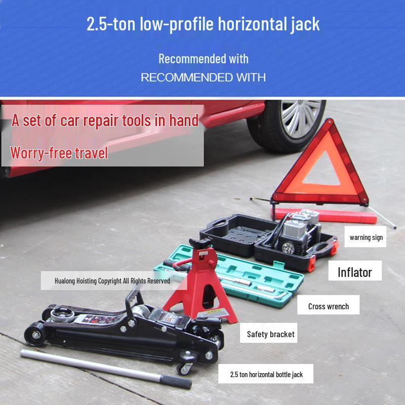 2.5 Ton Heavy Duty Horizontal Hydraulic Jack for SUVs, Off-road & Small Cars