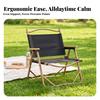 Folding Chair Reclined with Aluminum Frame Rust-Resistant Ergonomic for