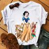 Graphic Print Women T Shirts Harajuku Streetwear Hip Hop Casual Loose O-neckShort Sleeve Y2k Tops