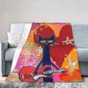 Мультяшное одеяло Sun Pete The Cat Фланелевое покрывало для самолета Путешествия Персонализированное Мягкое Теплое Постельное белье