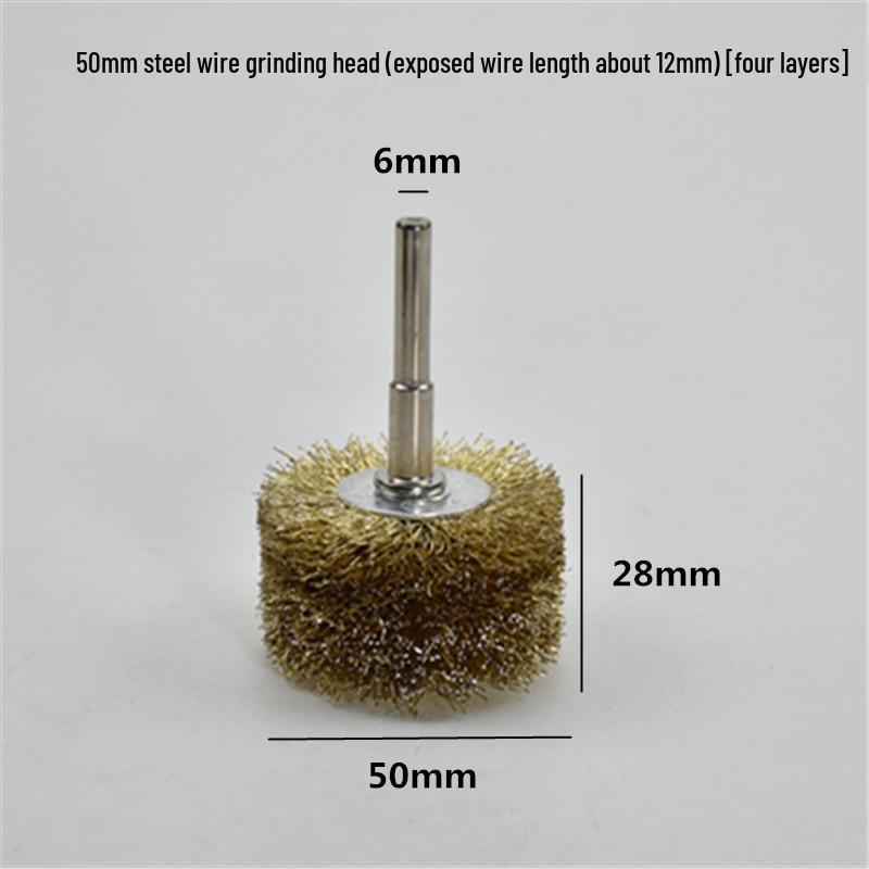 Electric Steel Wire Brush with Handle - Rust Removal, Polishing, and Cleaning.