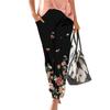 Women's Casual Fashion Print Straight Leg Pants Pants With Pockets