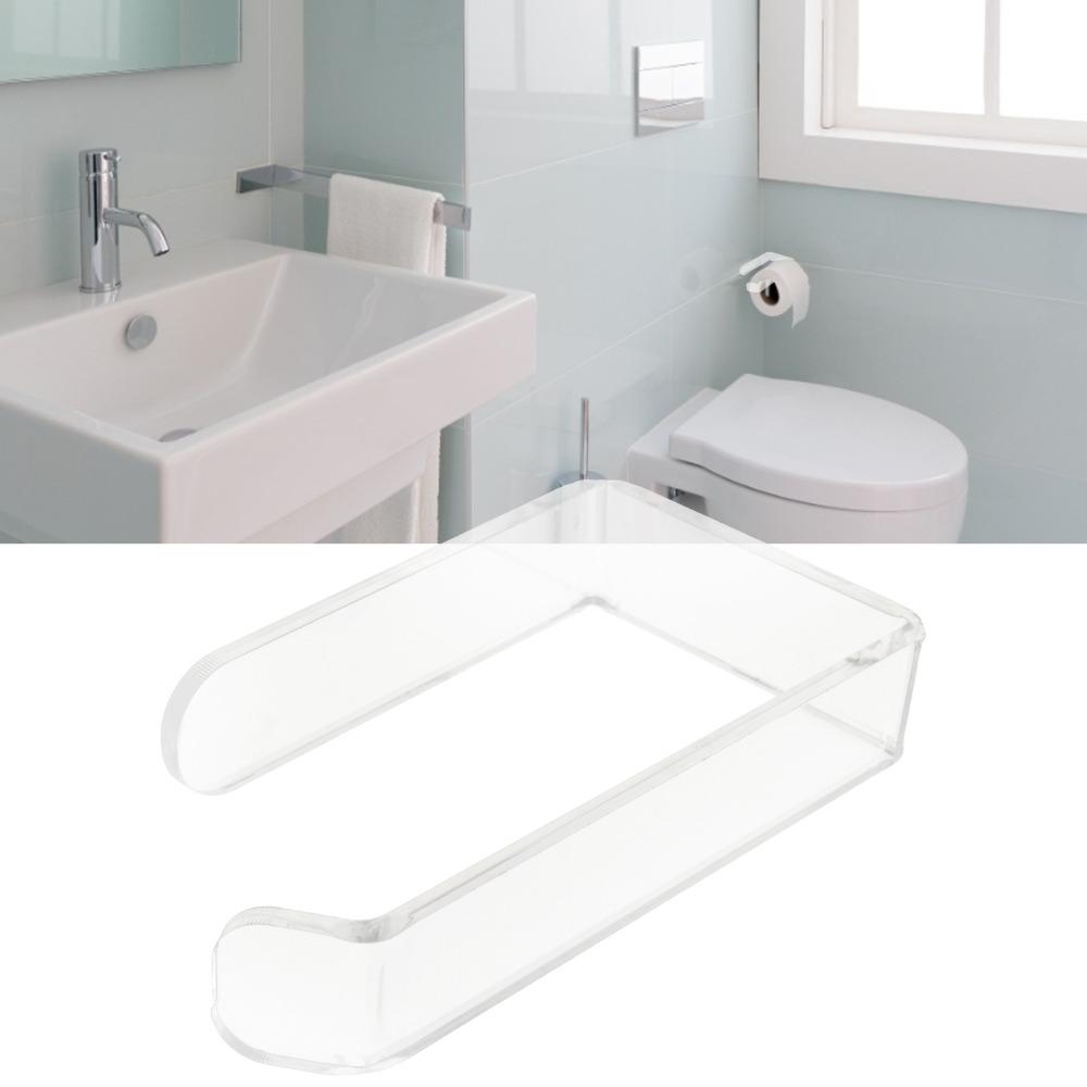 Acrylic Toilet Paper Holder Transparent Towel Storage Rack Durable Tissue Holder Home Office