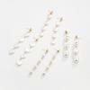 European and American New Versatile Stud Earrings Temperament Personalized Long Pearl Fringed Earrings Earrings Fashion Earrings