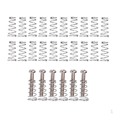 6pcs Electric Guitar Bridge Fixing Screws Springs W/ 20pcs Pickup