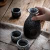 Japanese Style Wine Set Retro Ceramic Wine Glass White Wine Cup Sake Bottle Small Wine Bottle Dispenser  Wine Bridesmaid Gift