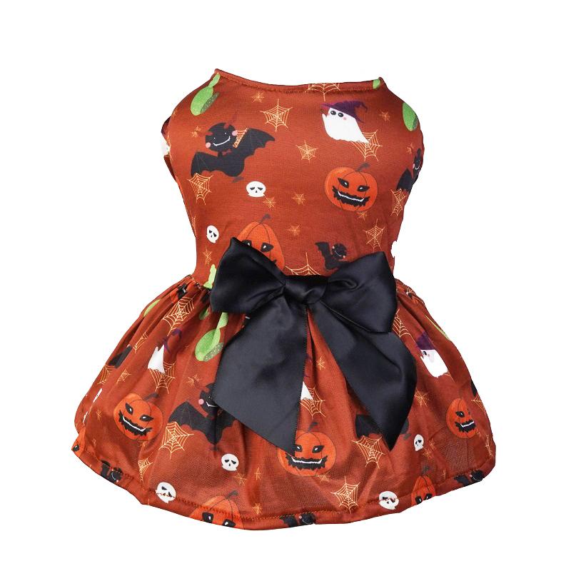 Halloween Dog Costume Funny Dog Clothes Terror Spider Skull  Pet Dog Dress Puppy Jumpsuit Chihuahua Bichon Dachshund Dog Outfits