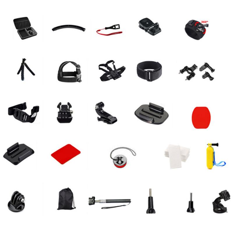 50 In 1 Outdoor Sports Action Camera Accessories Kit Head Chest Handheld Fixed Shooting Belt