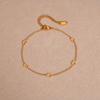 Heart Anklet Chain Bracelet for Women Girls, Adjustable Link Stainless Steel Summer Beach Anklets Bohemian Jewelry