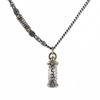 HannaFires S925 Silver Tibetan Dharma Wheel Necklace – Rotating Buddhist Mantra Pendant, Yin-Yang, Tai Chi, I Ching, Eight Trigrams Charm, Stress