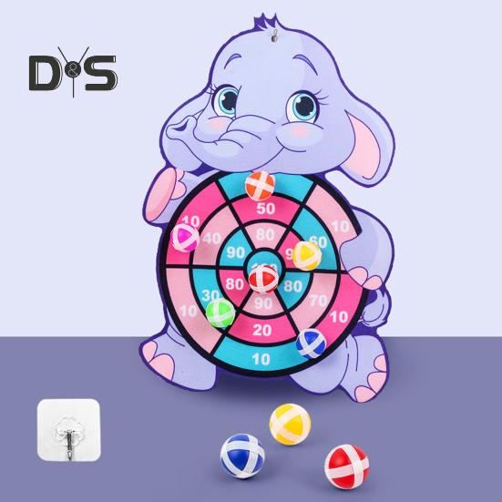 Țintă cu Animale pentru Copii Minge Lipicioasă Sigură Distracție în Interior/Exterior Joc de Coordonare Concentrare Jucărie Cadou pentru Petrecere în Familie