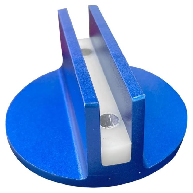 

0.37in Grooved Jacks Puck Pinch Weld Frame Rail Adapter Quick Install Magnetic Jacks Pad for Most Car Guide Rail Adapter