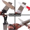 5 In 1 Diamond Sharpening Stone Lapping Plate Rod Knife Scissors Sharpener Double-Sided 400 Grit Honeycomb Kitchen Grinding Tool