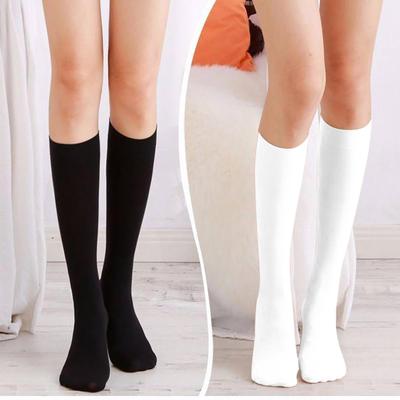 Womens Soft Opaque Knee High Socks Abrasion-resistant Non-smelly Knee Socks