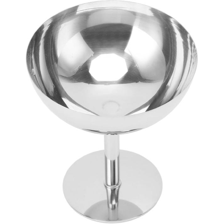 Greensen Stainless Steel Ice Cream Cup Glass, Ice Cream Bowls, Ice Cream Glasses, Dessert Bowls, Dessert Glasses with Foot, Dishwasher Safe, Ice