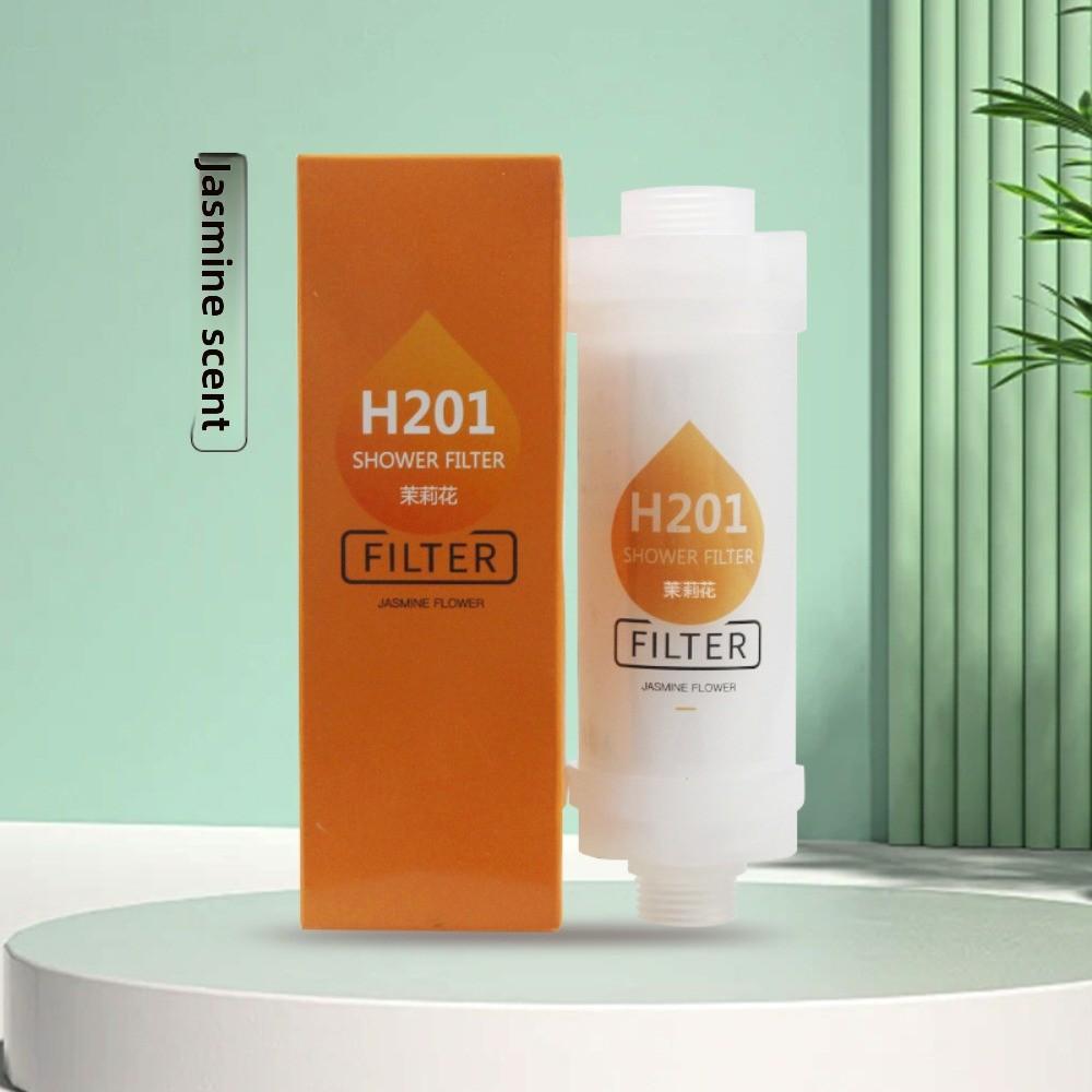 

Fragrance Shower Filter Skin Friendly Purifying Water Removing Chlorine Pressurized Filter Blue Accessories for Bathroom Spas