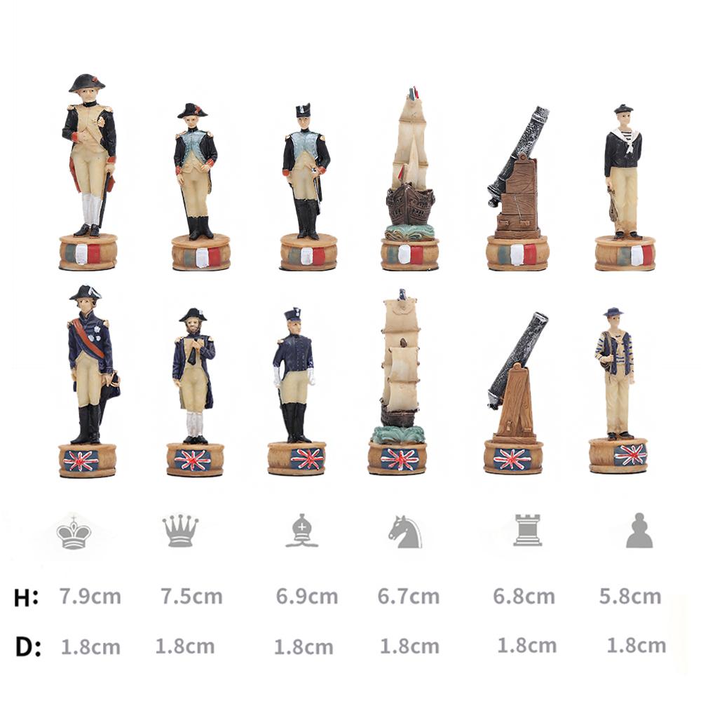 Luxury Chess With 3D Character Design, International Deluxe Chess Set For Chess Lovers And Collectors Puzzle Board Game Card Toy