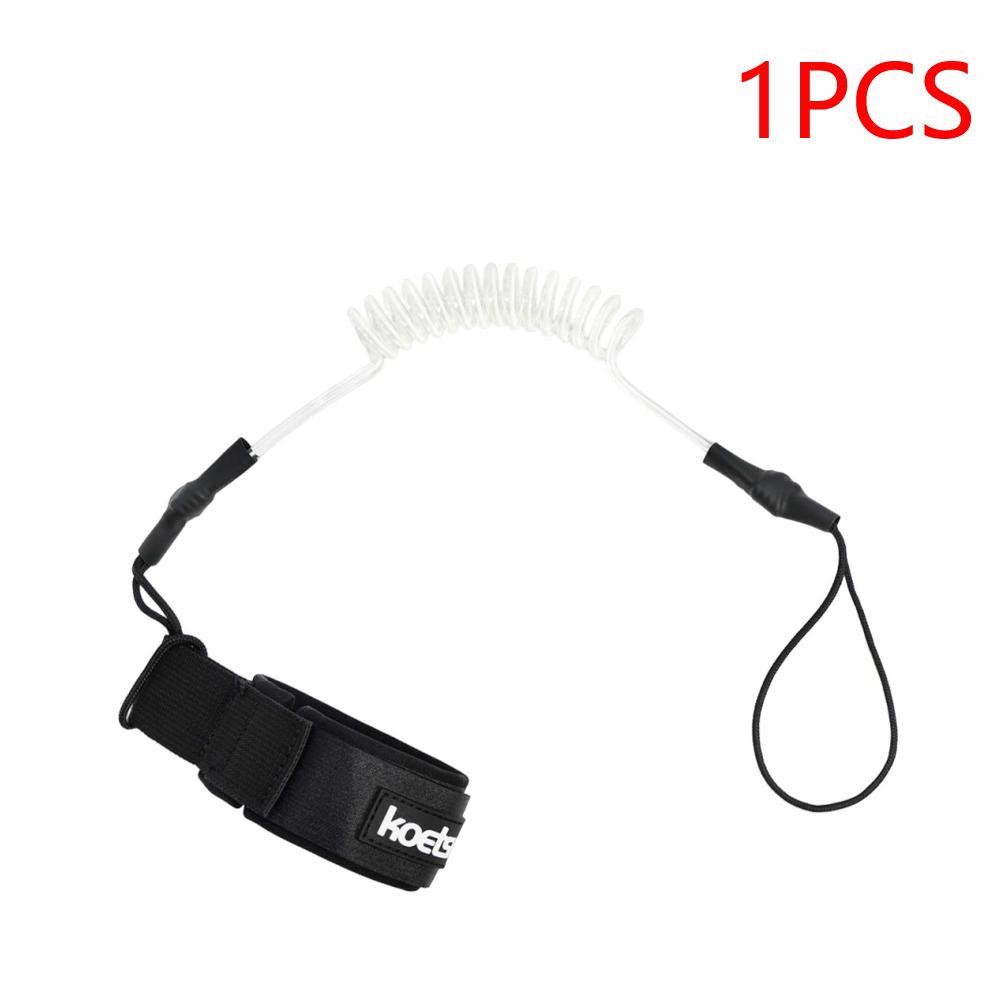 Coiled Bodyboarding Leash TPU Material Strong Cord Stand UP Paddle Board Leg Rope Stretchable for Fishing Tools Rods Strap