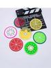 7pcs Fruit Cup Mat, Silicone Cup Mat Table Cup Coaster, Creative Fruit Pattern Coaster Home Decoration Heat-Resistant Tea Cup Ma