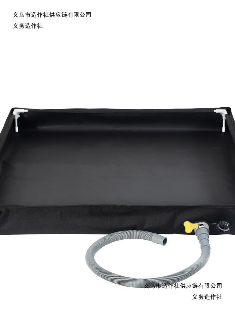 Foldable Portable PVC Outdoor Shower Tray for Camping, Sand Play, Fishing, Garden Washing, and Water Collection.