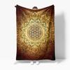 Boho Mandala Wandkleed Deken Psychedisch Bloemen Bedsprei Om Lotus Meditatie Plaid voor Woonkamer Slaapkamer