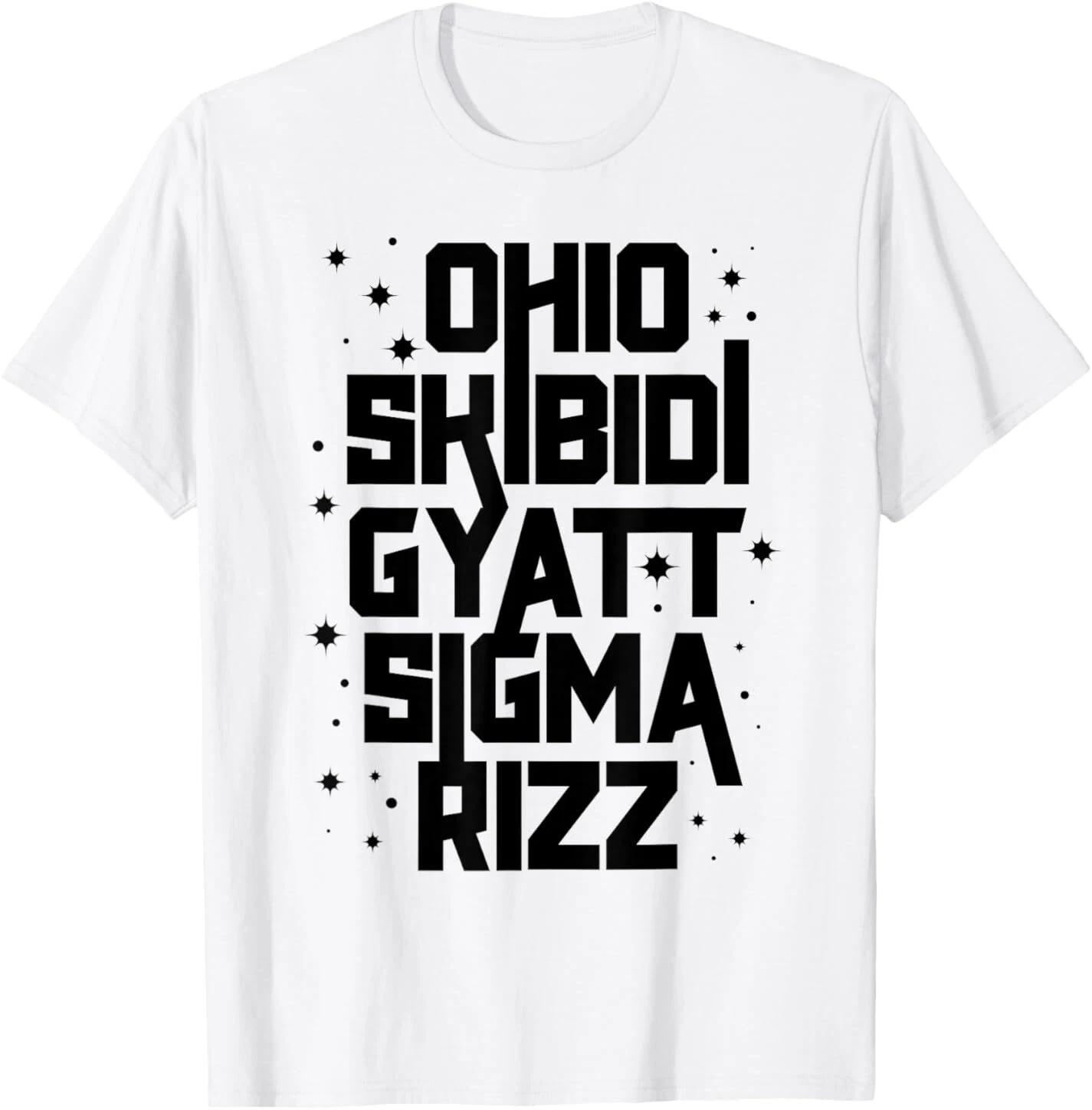 Skibidi Rizz Gyatt Ohio Sigma Funny Rizzler Gift Toilet Meme T-Shirt L