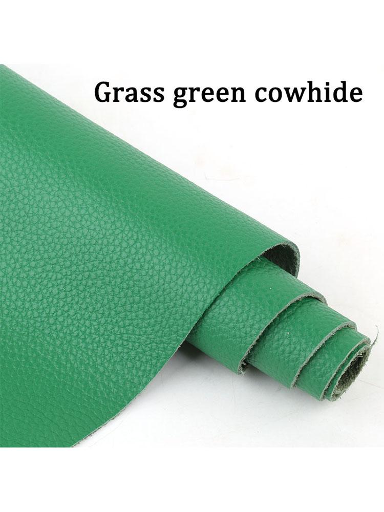 

Emerald green genuine leather top layer cowhide leather 1.5mm sofa furniture seats bed scalp handmade DIY leather bag leather go 21x14cm зелёный