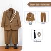 Boys' British Gentleman Suit Set - Formal Wear for Piano, Host Speech, or First Birthday