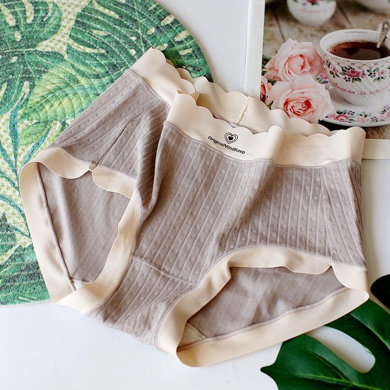 

Высокоэластичное нижнее белье, женские трусики со средней талией, жаккардовые удобные треугольные брюки, большие размеры, дышащие нижние трусы One Size