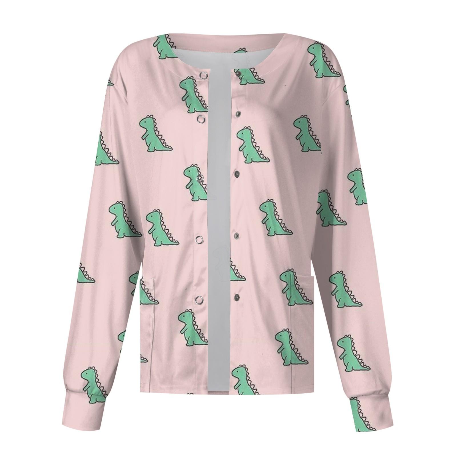 

Женский однобортный защитный комбинезон с длинным рукавом и карманом, рабочий воротник-стойка, кардиган, куртка, топ XL розовый