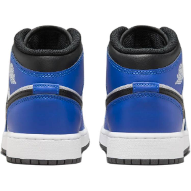 Air Jordan 1 Mid GS Game Royal Kids Sneakers Blue Black White DQ8423-402
