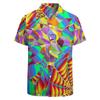 Classic 3d Print Hawaiian Shirt For Men Funky Retro Graphics Party Shirt Short Sleeve Button Up Shirt Street Y2k Clothing