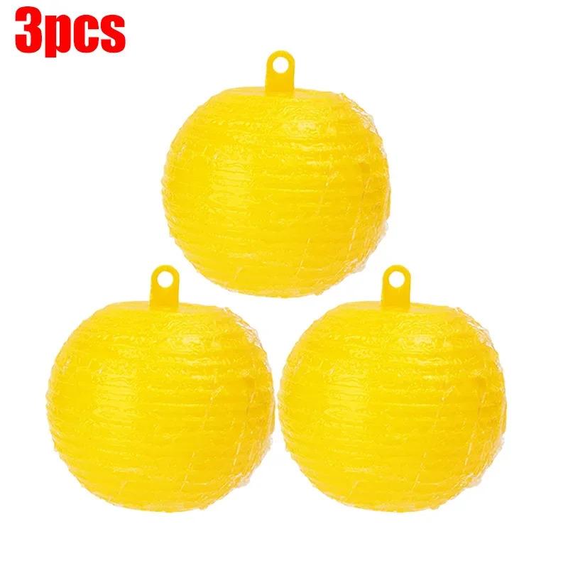 10/1x Hanging Ball Fruit Fly Catcher Pest Control Sticky Ball Wasp Bee Insect Trap for Outdoor Garden Orchard Long Lasting Gnat Traps