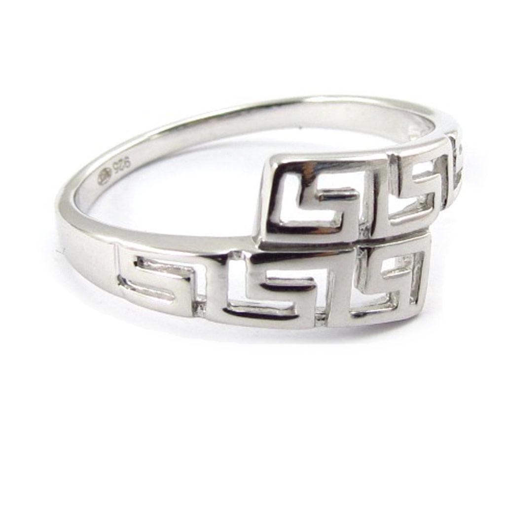 Silver Ring 'Choreography' Silver (rhodium) - 8 Mm