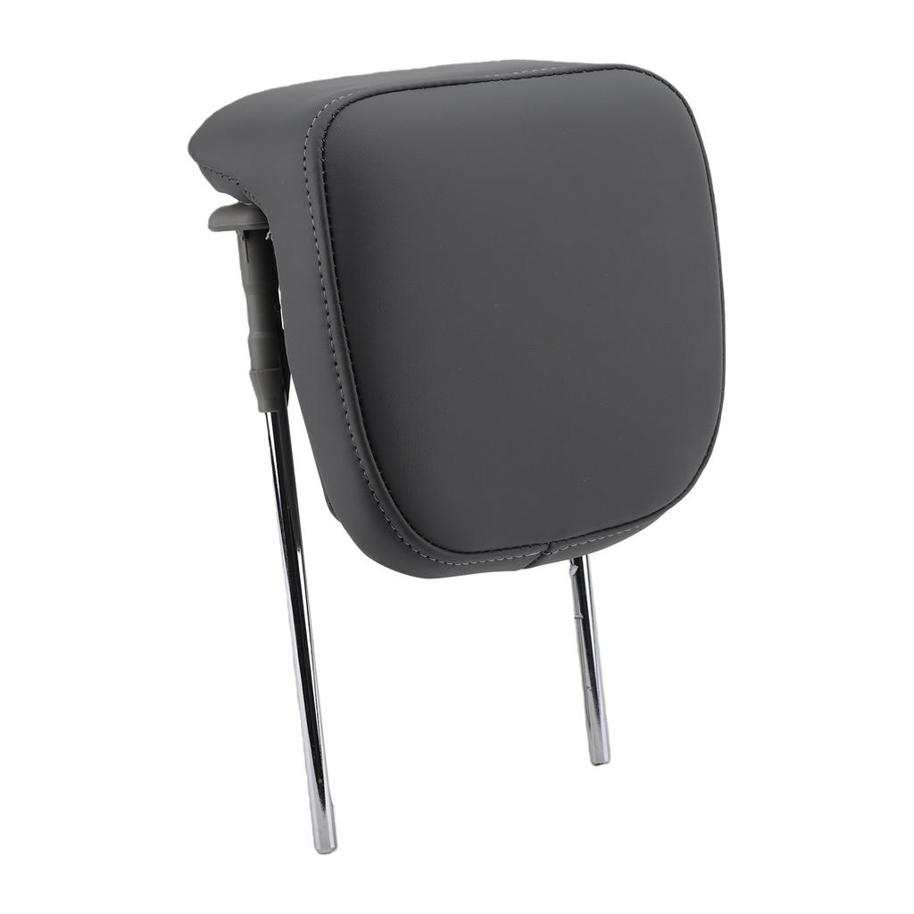 Car Seat Headrest Neck Support Memory Foam Adjustable Height PU Leather Black Replacement