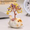 Ruijie Natural Yellow Crystal Money Tree Ornament