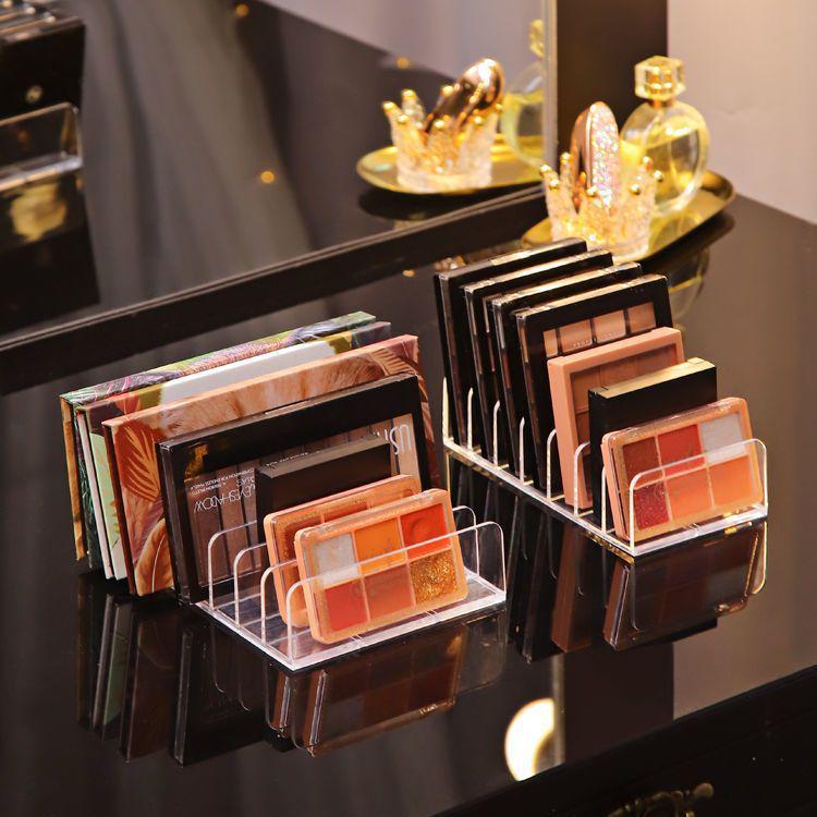 Transparent Acrylic Makeup Organizer for Eyeshadow and Powder Compacts