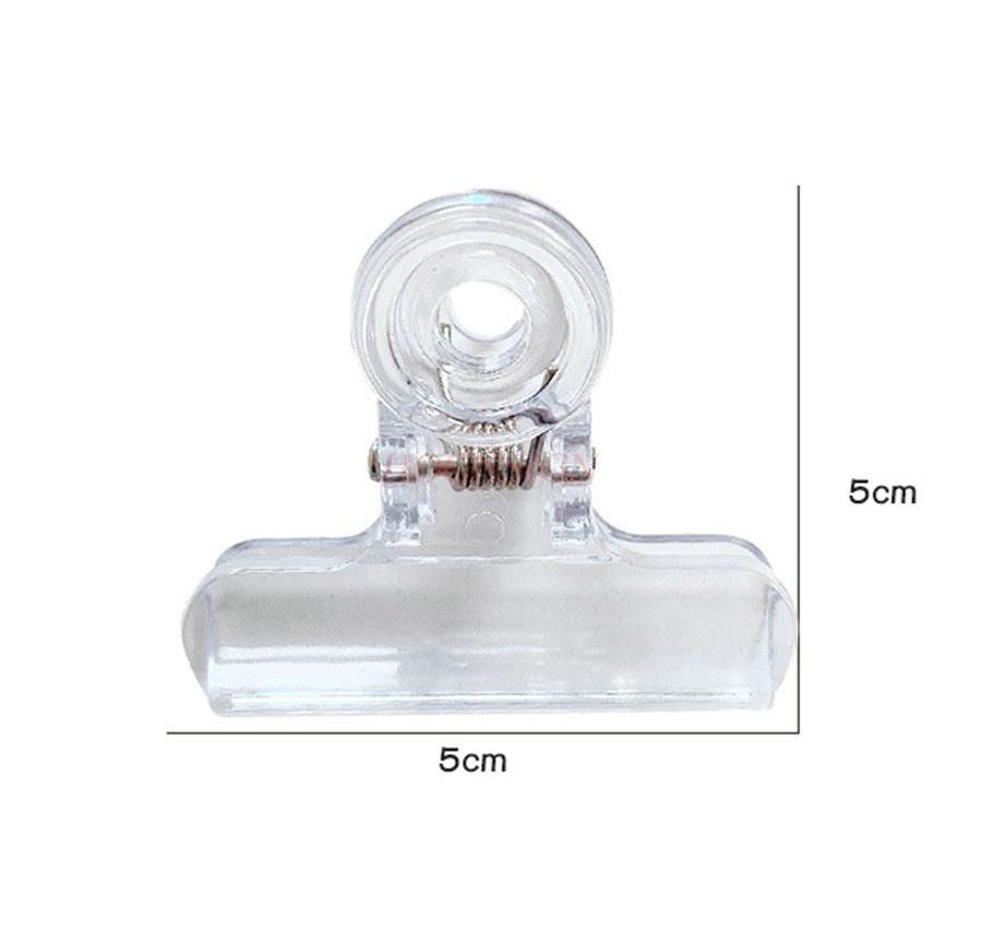 Acrylic transparent file snack plastic sealing clip small clip multifunctional simple swallowtail clip fixed