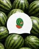 BARREL Watermelon Silicone Swim Cap White (B6Suasc126Wht)
