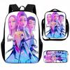 K-Pop Hunter Magic Girls New Children's Backpack DIY Customizable Unisex Student Bag Kindergarten Double Shoulder Cute Cartoon