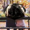 Dog on Black Background  pattern, automatic folding umbrella, portable and foldable design, 8 ribs, a Christmas or birthday gift.