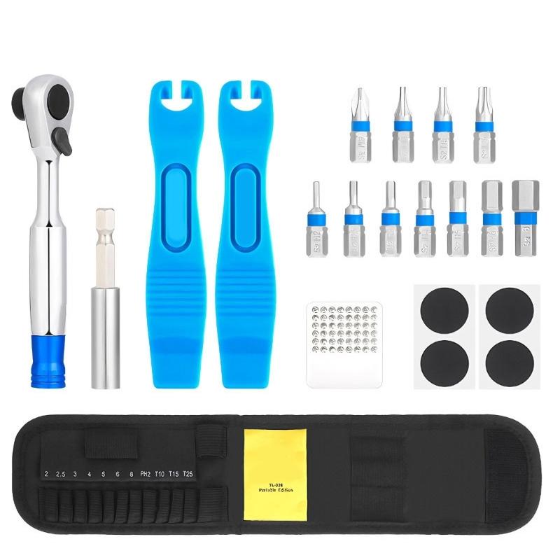 

Comprehensive Alloy Steel Bicycles Repair Cycling Tool Set Multifunctional Tool for Emergency and Routine Maintenance 1