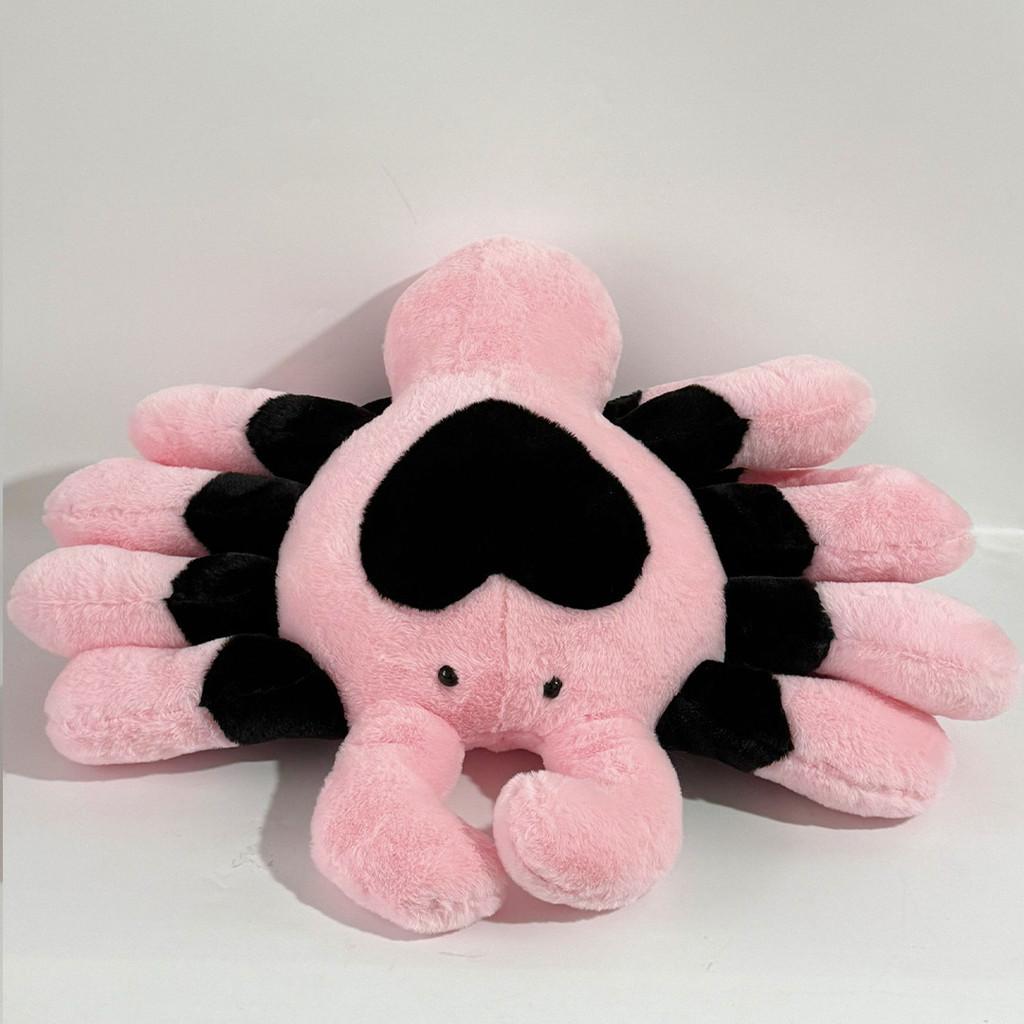 

Tarantula Plush Toy Large Pink Spider Cartoon Soft Animal Cushion For Kids And Adults