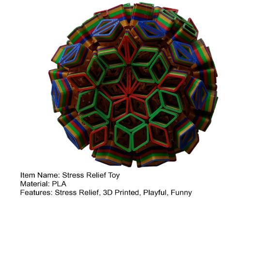 Sea Urchin Stress Relief Toy 3D Printed Movable Ball Sensory Fidget Toy for Adults Anxiety Relief Gifts for Men Women