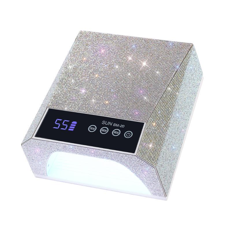 Wiederaufladbare High-Power UV-Nagellampe mit Strasssteinen, Schnelltrocknend
