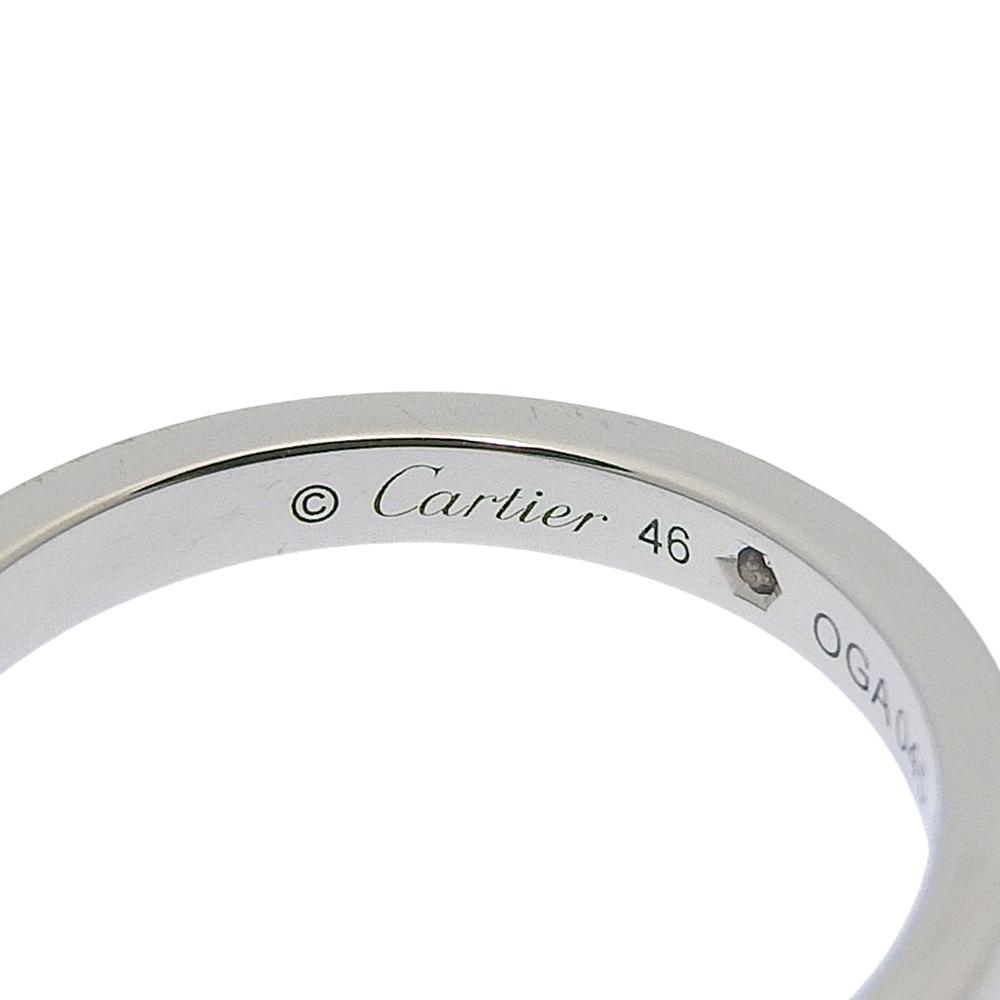 CARTIER Wedding rings Ring Pt950Platinum/diamond #3.7(US Size) 3.1g Women Used