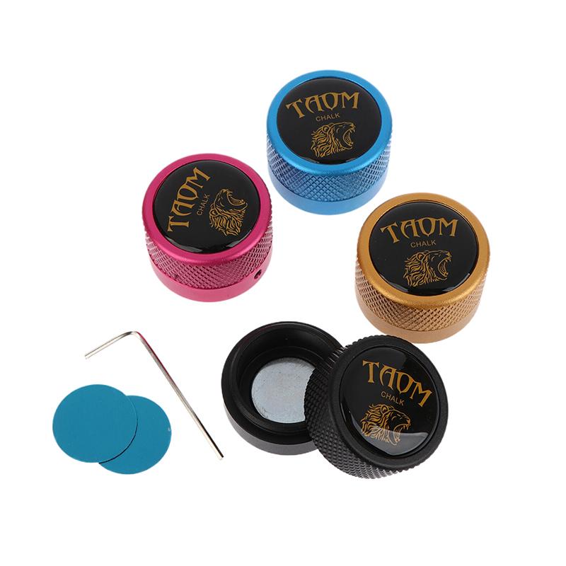 Pool Chalk Holder Aluminum Billiard Chalk Storage Metal Box Billiard Cue Snooker Sports Pool Chalk Case Accessories