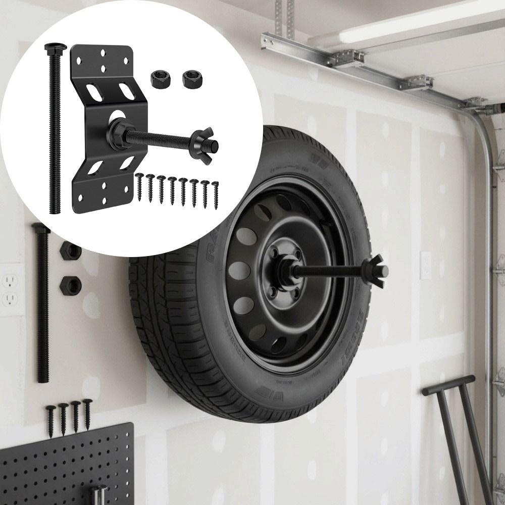 Upgraded Design Wall Mount Spare Tire Bracket Spare Tire Mounting Bracket For Garage