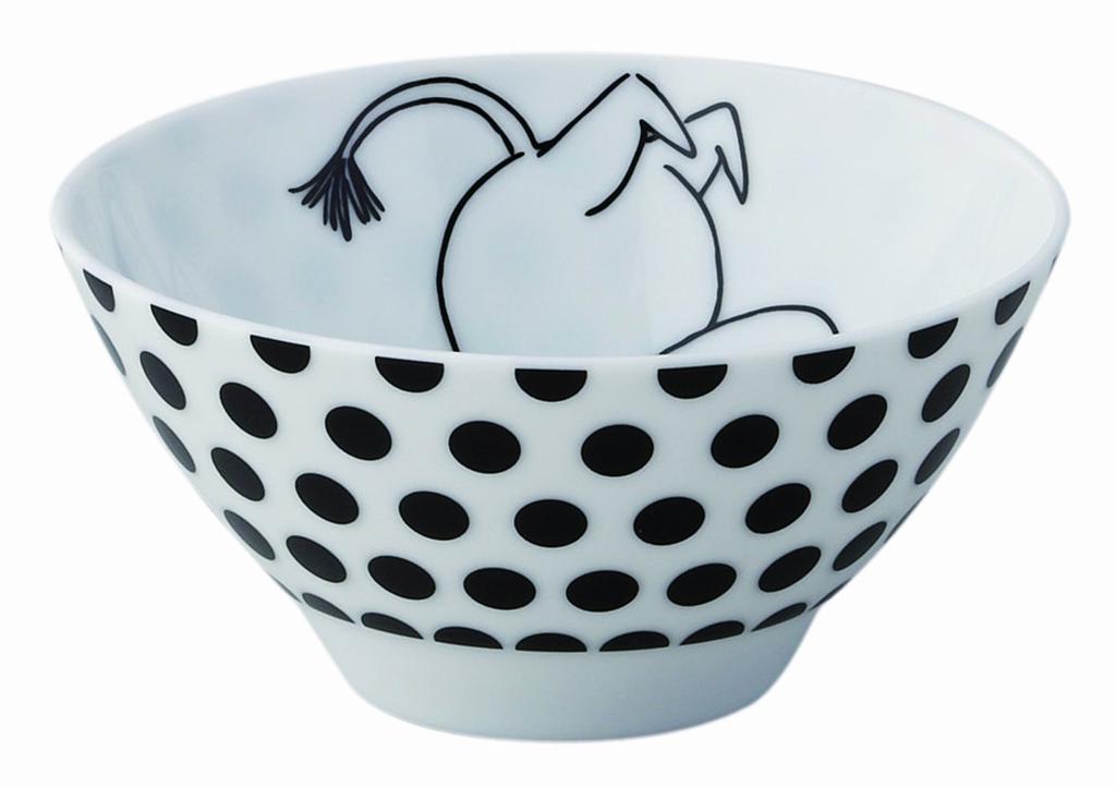 Yamaka Shoten MOOMIN Bob Foundation Rice Bowl Moomin Microwave and Dishwasher Moomin Nordic Day Wedding Made In (M) 280ml, Pattern, Safe, Merchandise,