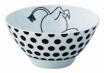 Yamaka Shoten MOOMIN Bob Foundation Rice Bowl Moomin Microwave and Dishwasher Moomin Nordic Day Wedding Made In (M) 280ml, Pattern, Safe, Merchandise,